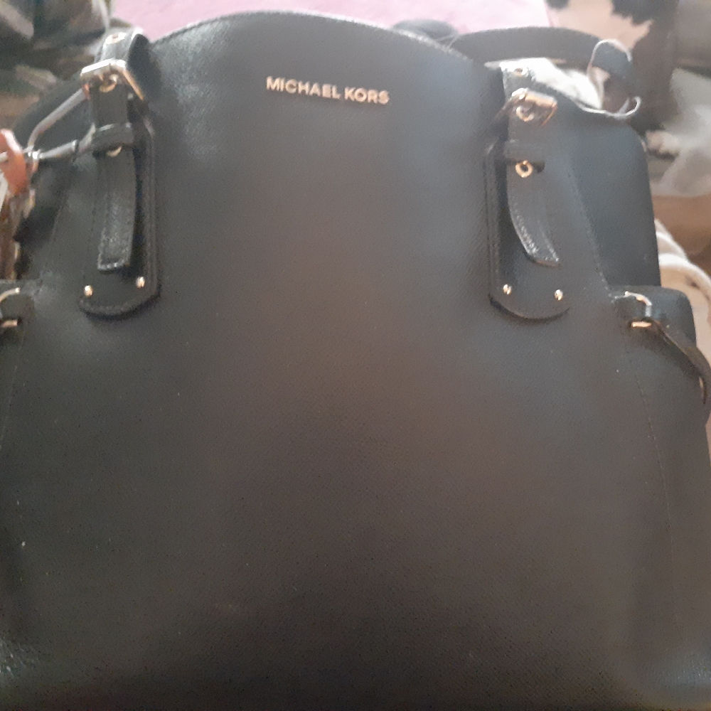 Michael Kors Black Tote with Gold Hardware